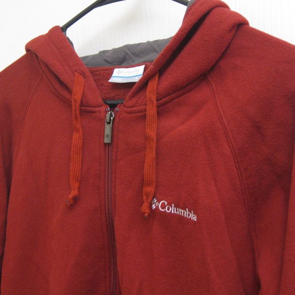 EUC red Columbia hoodie sweatshirt M medium - Picture 2 of 4